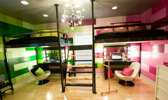 Зонирование комнаты при помощи разных цветовых схем 17 Зонирование комнаты при помощи разных цветовых схем 17