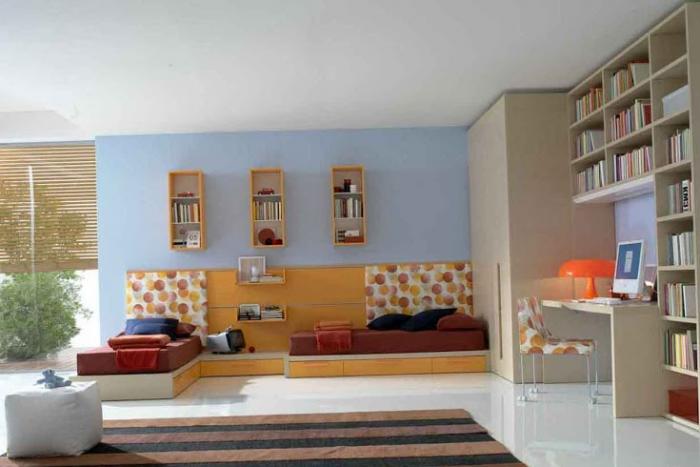 Варианты планировки детской для разнополых детей 5 Варианты планировки детской для разнополых детей 5