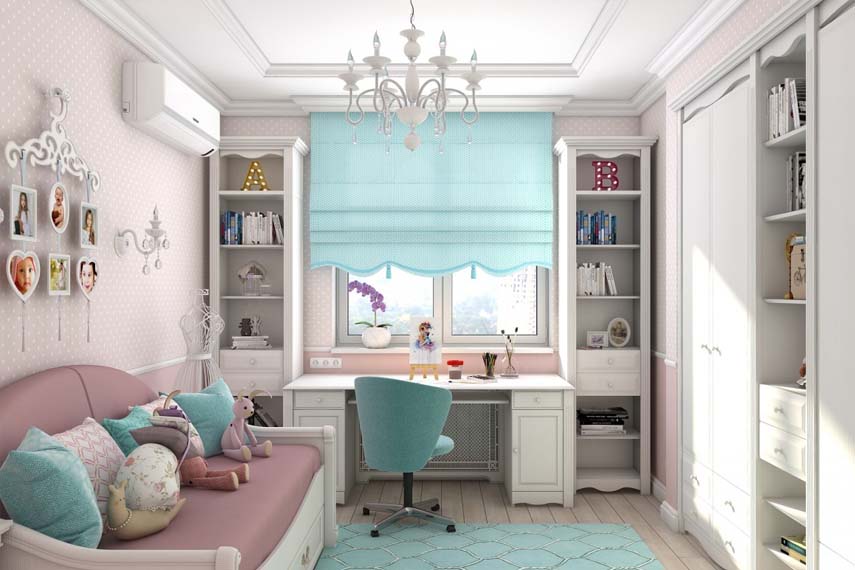 голубые акценты