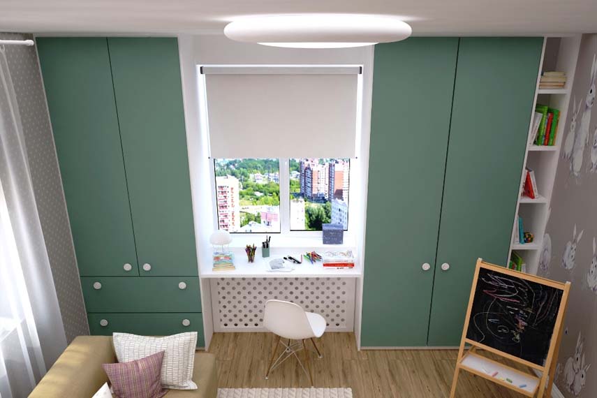 небольшая рабочая зона