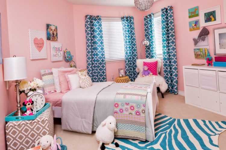 Детская комната для девочки - особенности стилевых решений. Планировка пространства, подбор материалов и цветов отделки, расстановка мебели и освещения